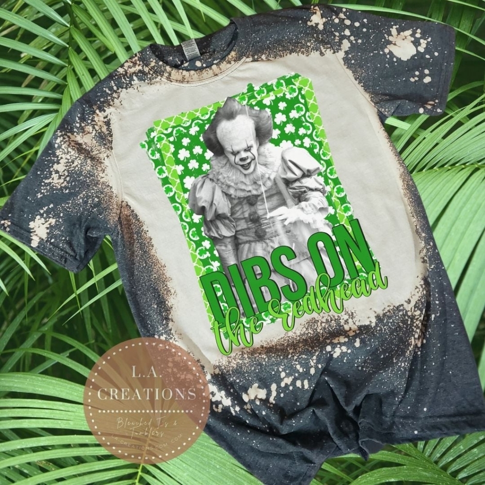 Saint Patrick's Day Pennywise Bleached Tee S-3x